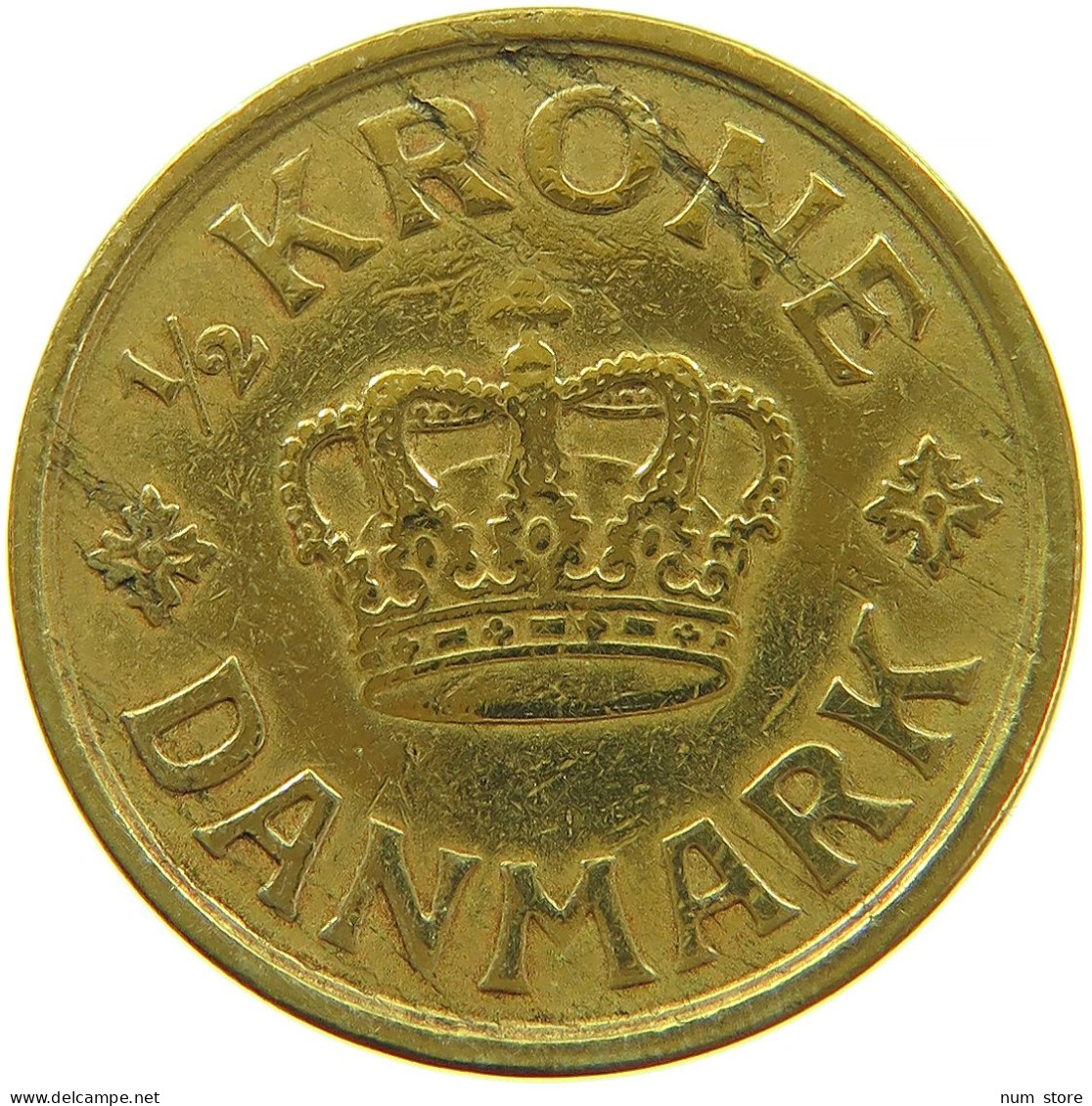 DENMARK 1/2 KRONE 1924 #s096 0231 - Danemark