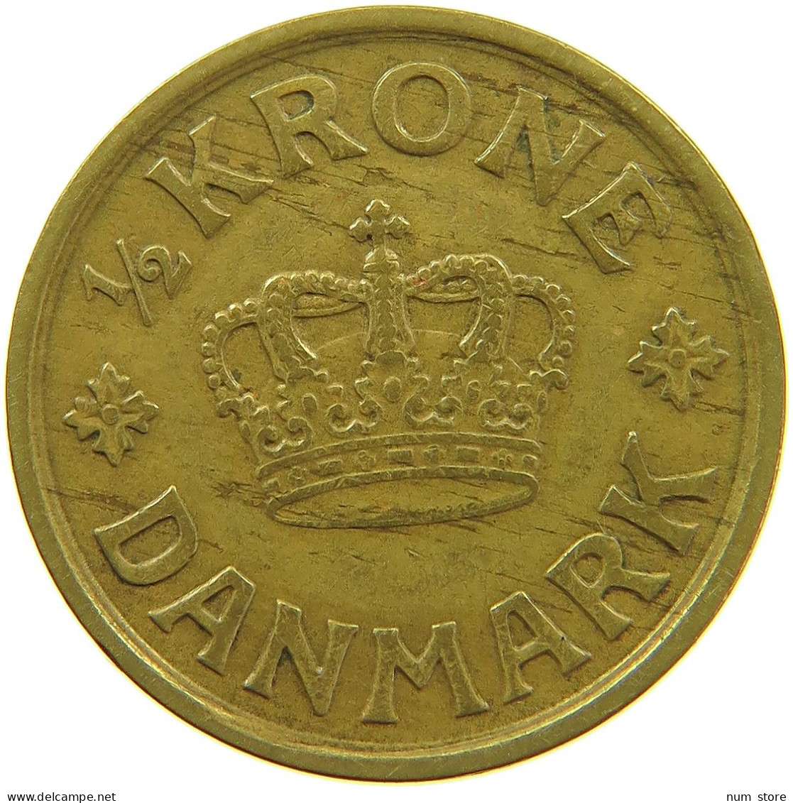 DENMARK 1/2 KRONE 1925 #s096 0223 - Danemark