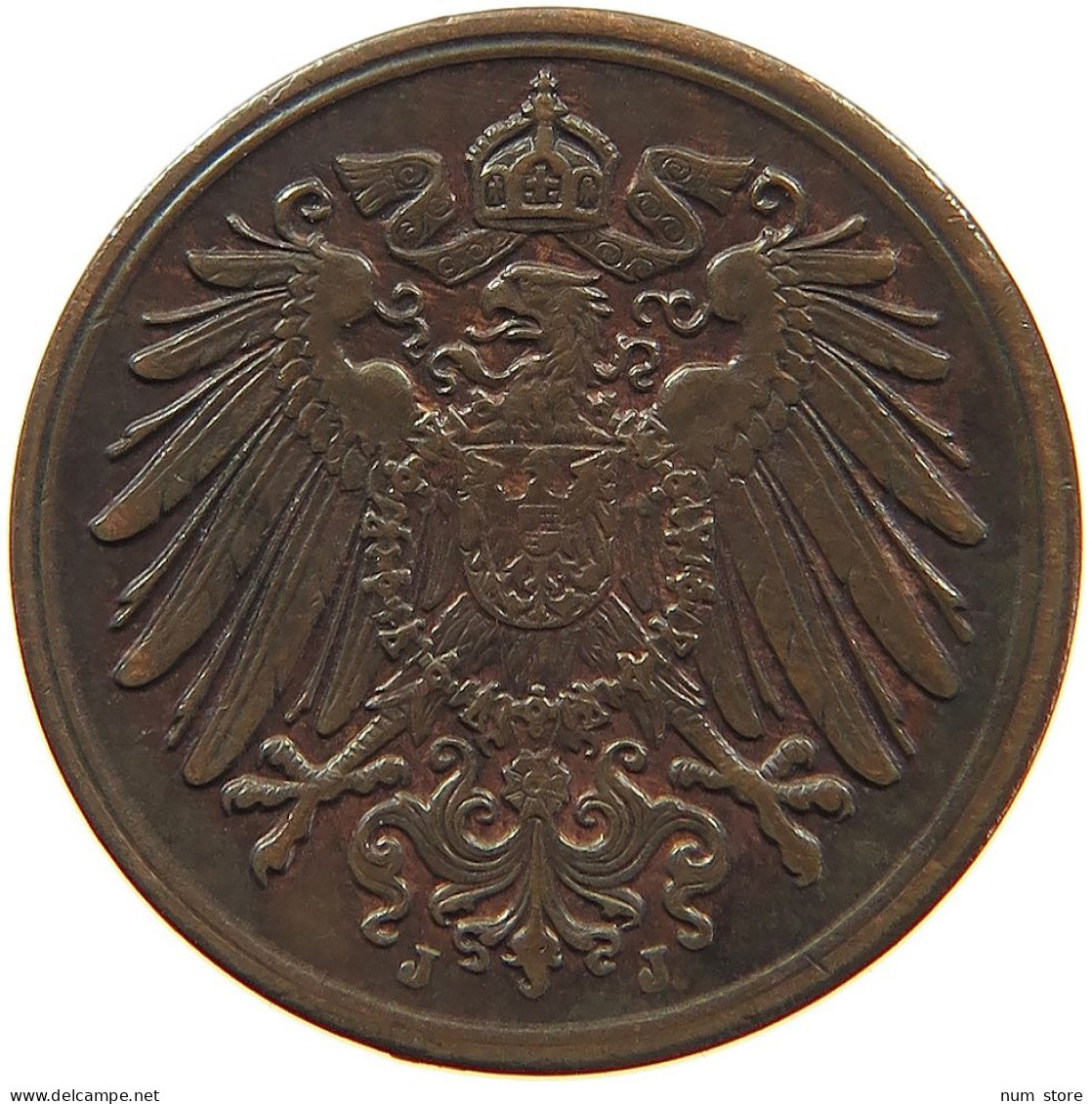 GERMANY EMPIRE 1 PFENNIG 1915 J #s096 0093 - 1 Pfennig