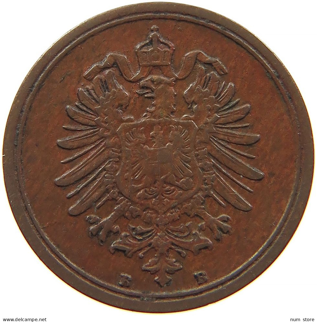 GERMANY EMPIRE 1 PFENNIG 1875 B #s096 0081 - 1 Pfennig