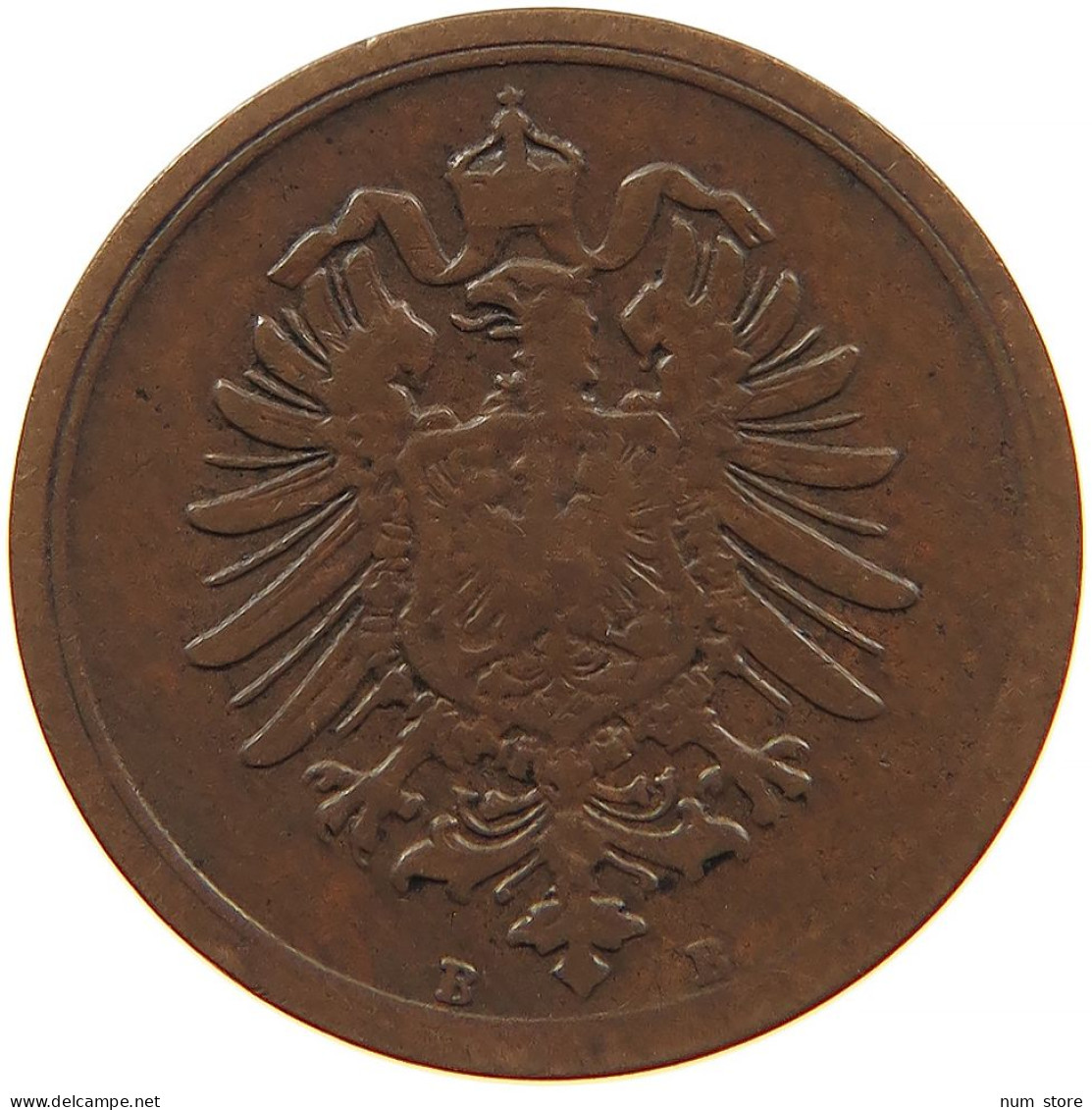 GERMANY EMPIRE 1 PFENNIG 1875 B #s096 0089 - 1 Pfennig