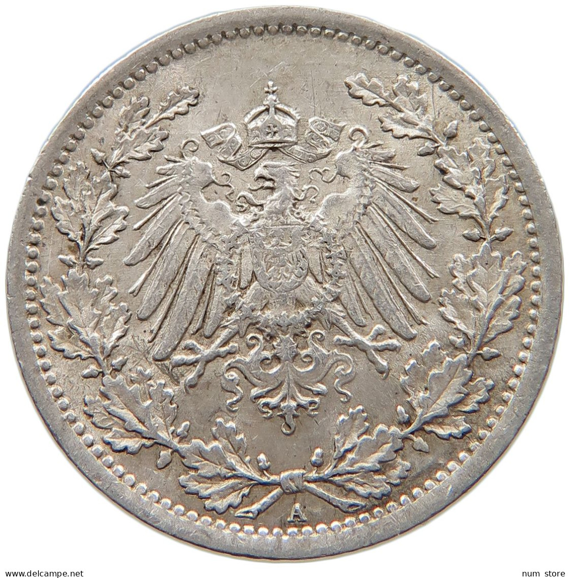 GERMANY EMPIRE 1/2 MARK 1915 A #s094 0311 - 1/2 Mark