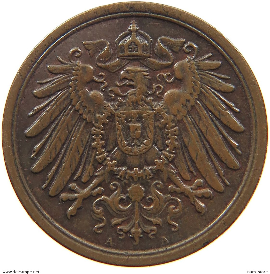 GERMANY EMPIRE 1 PFENNIG 1890 A #s096 0103 - 1 Pfennig