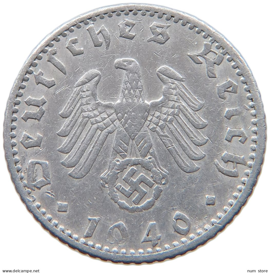 GERMANY 50 REICHSPFENNIG 1940 E #s095 0211 - 50 Reichspfennig