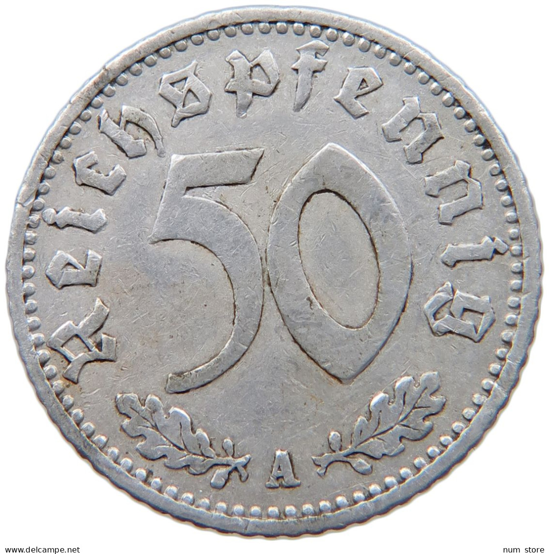 GERMANY 50 REICHSPFENNIG 1940 A #s089 0503 - 50 Reichspfennig