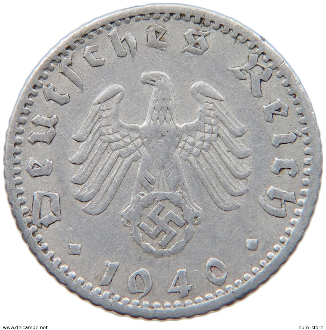 GERMANY 50 REICHSPFENNIG 1940 A #s089 0503 - 50 Reichspfennig