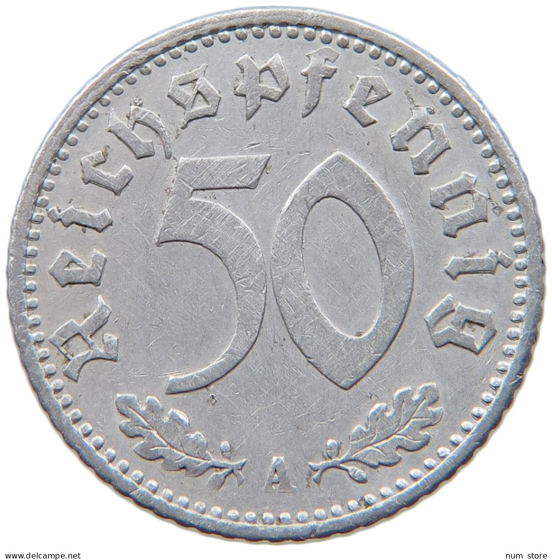 GERMANY 50 REICHSPFENNIG 1935 A #s095 0213 - 50 Reichspfennig