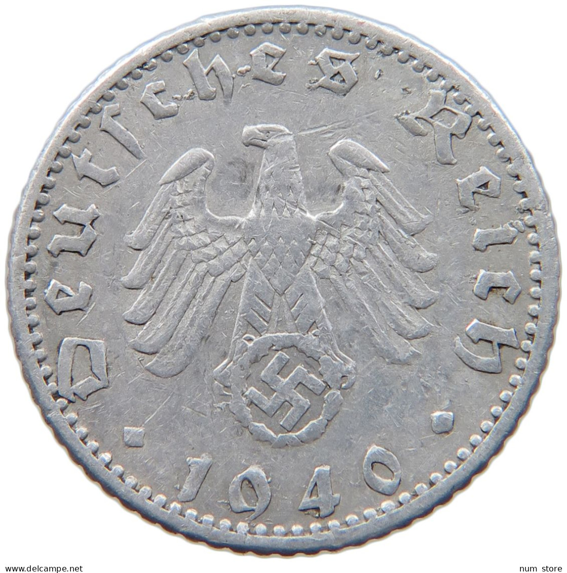 GERMANY 50 REICHSPFENNIG 1940 A #s089 0499 - 50 Reichspfennig