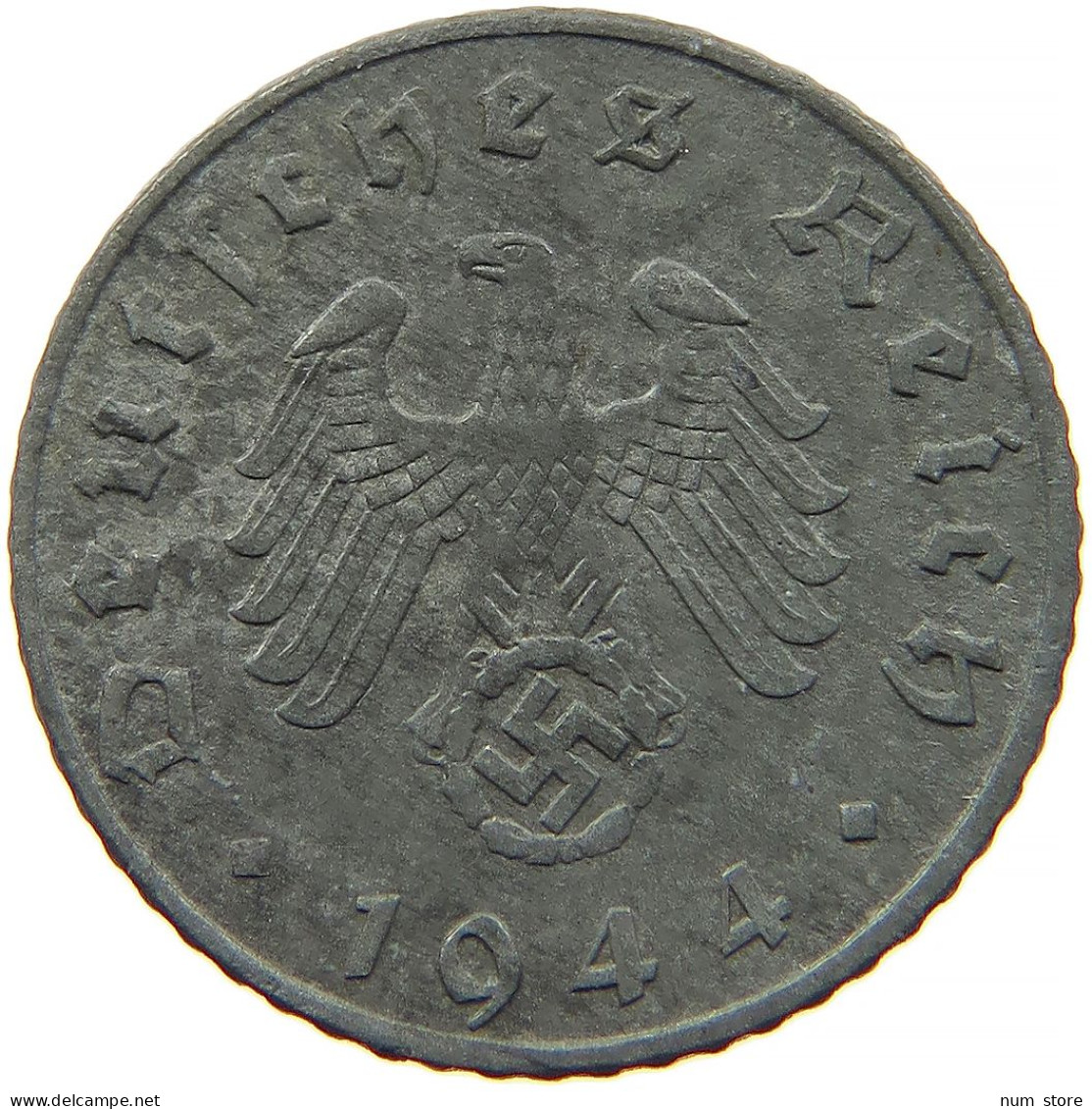 GERMANY 5 REICHSPFENNIG 1944 F #s091 0893 - 5 Reichspfennig