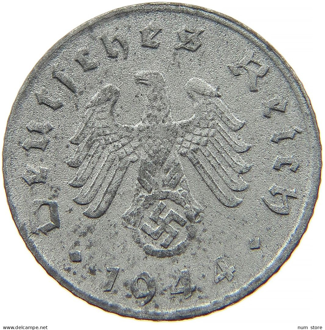 GERMANY 5 REICHSPFENNIG 1944 D #s091 0957 - 5 Reichspfennig