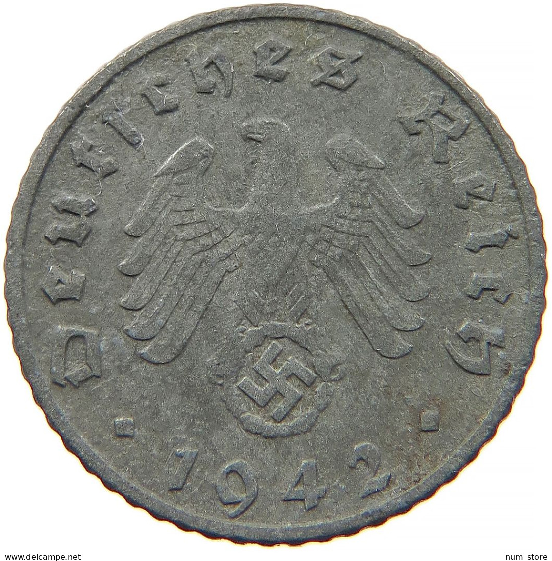 GERMANY 5 REICHSPFENNIG 1942 F #s091 0859 - 5 Reichspfennig