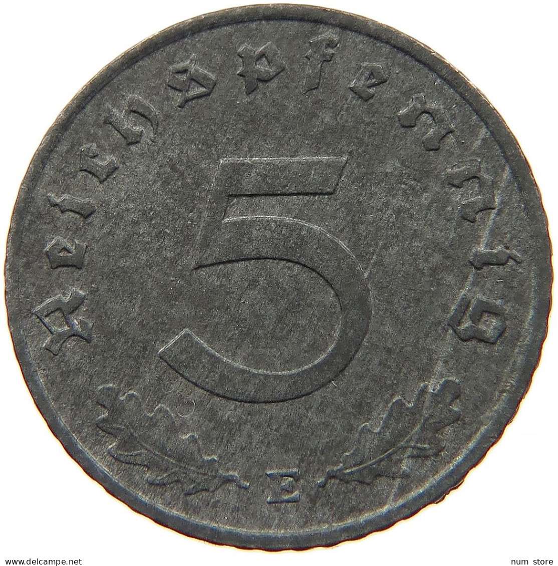 GERMANY 5 REICHSPFENNIG 1943 E #s091 0925 - 5 Reichspfennig