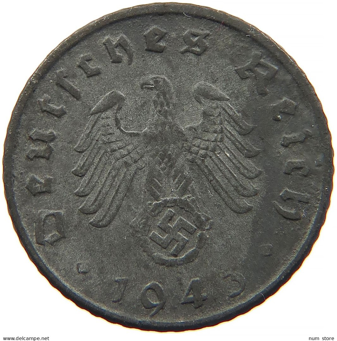 GERMANY 5 REICHSPFENNIG 1943 D #s091 0847 - 5 Reichspfennig
