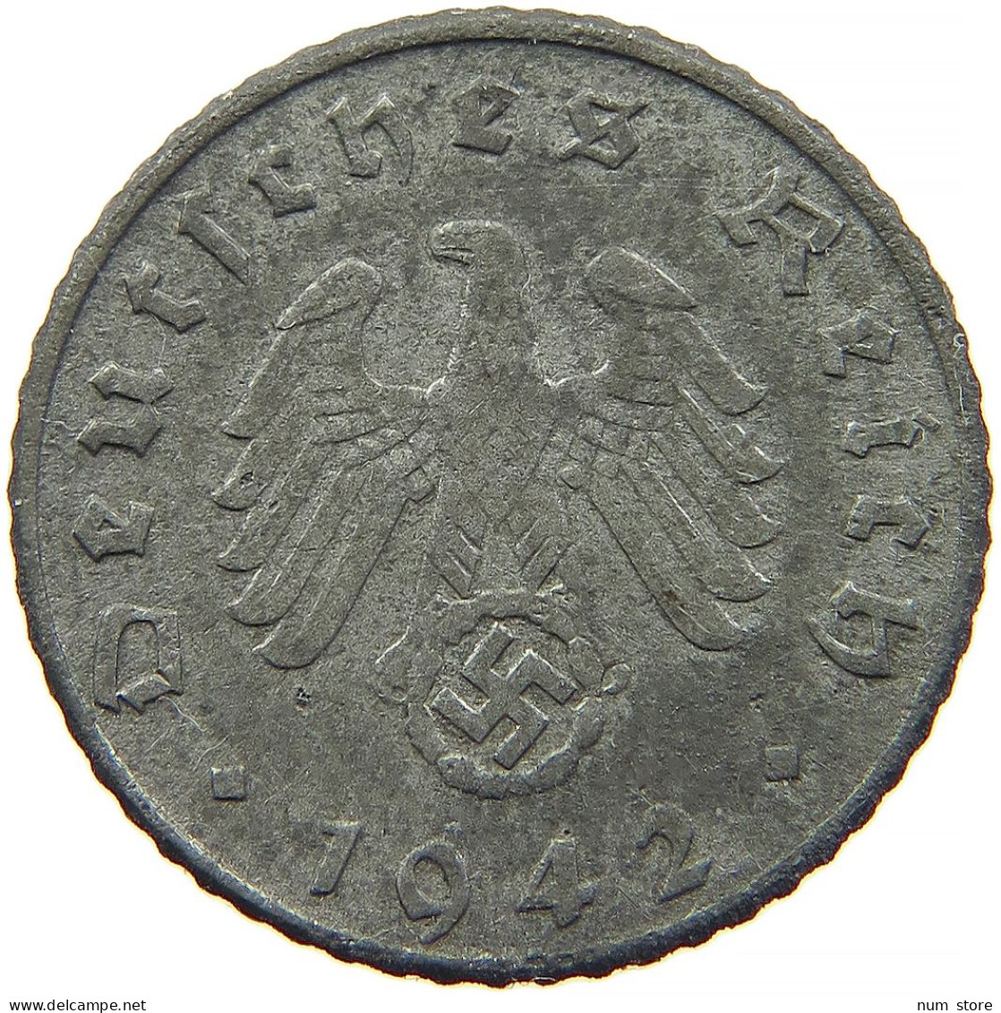 GERMANY 5 REICHSPFENNIG 1942 D #s091 0821 - 5 Reichspfennig