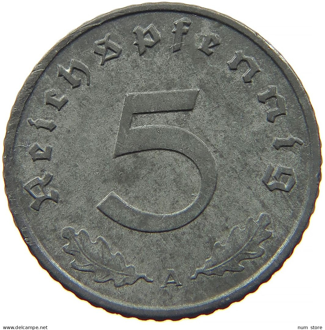 GERMANY 5 REICHSPFENNIG 1942 A #s091 0967 - 5 Reichspfennig