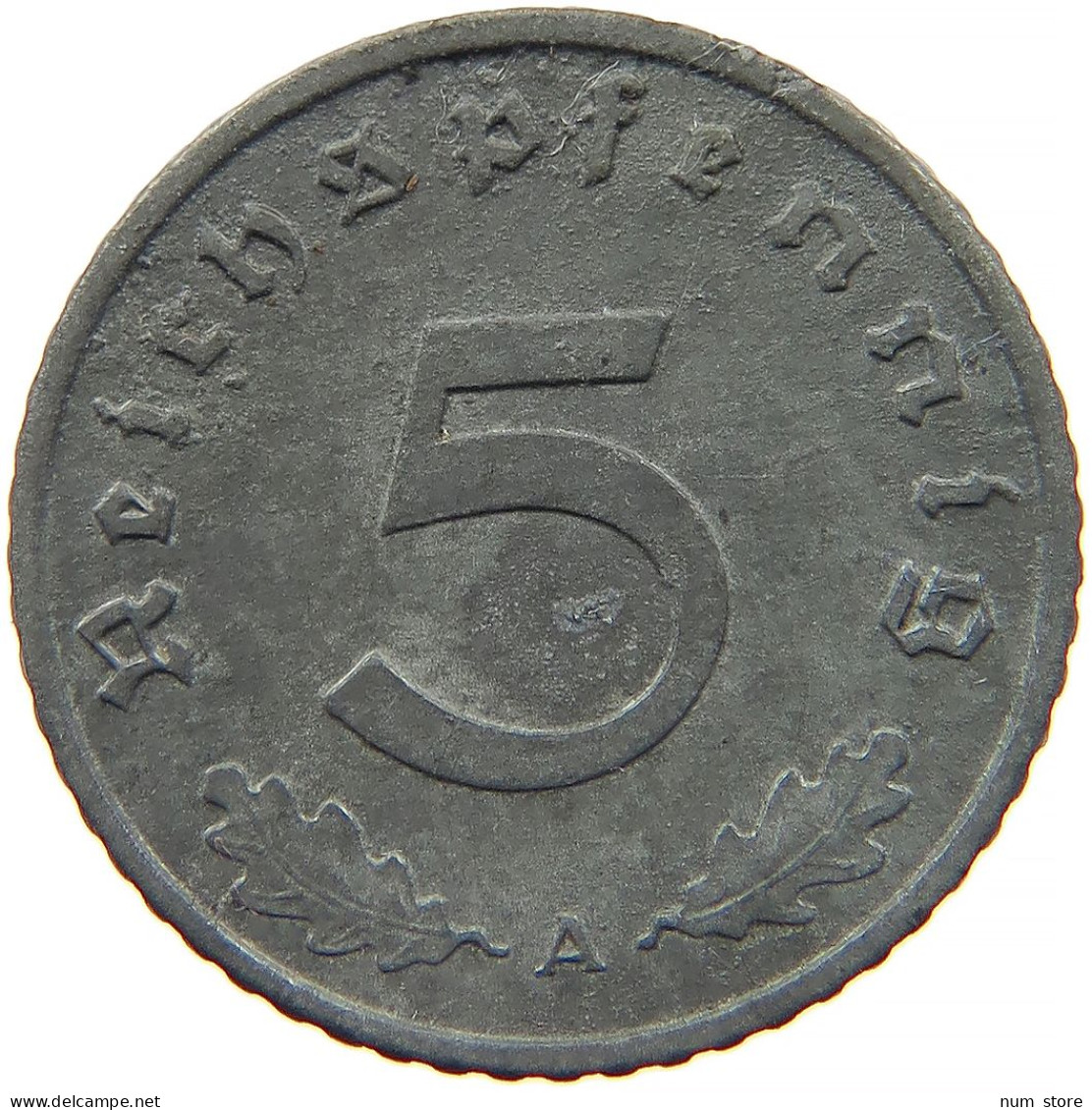 GERMANY 5 REICHSPFENNIG 1942 A #s091 0959 - 5 Reichspfennig