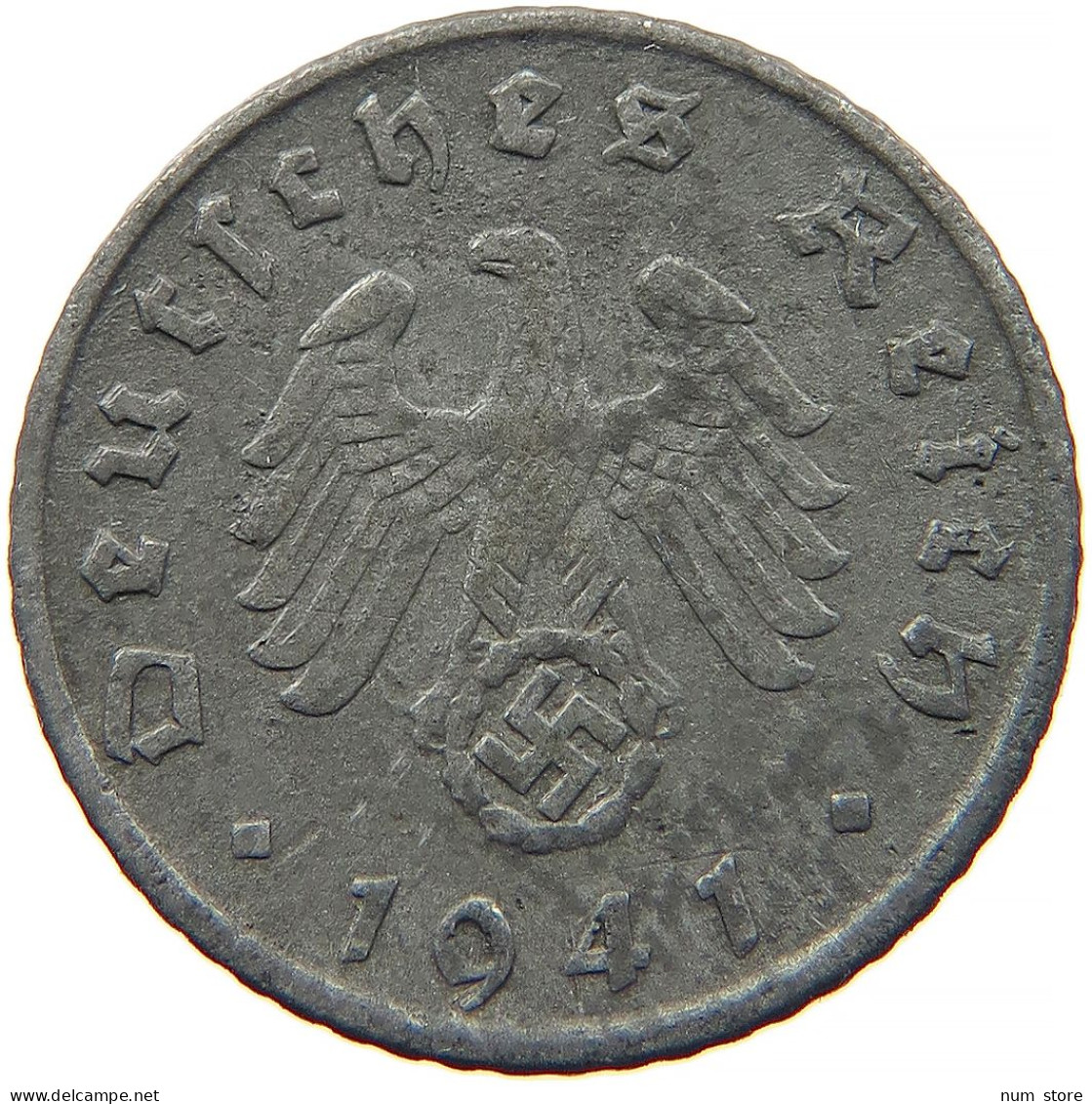 GERMANY 5 REICHSPFENNIG 1941 G #s091 0939 - 5 Reichspfennig