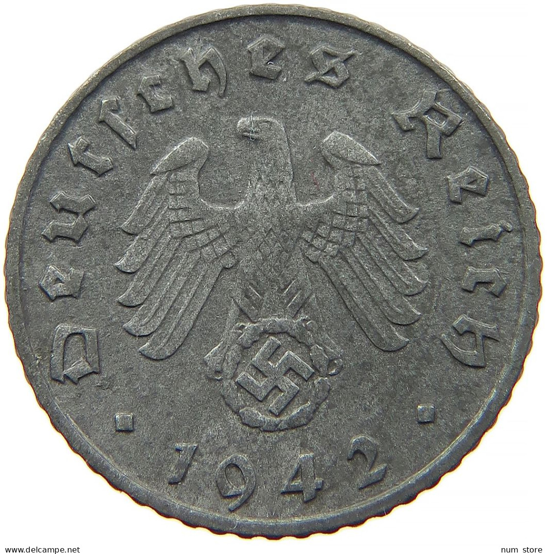 GERMANY 5 REICHSPFENNIG 1942 A #s091 0825 - 5 Reichspfennig