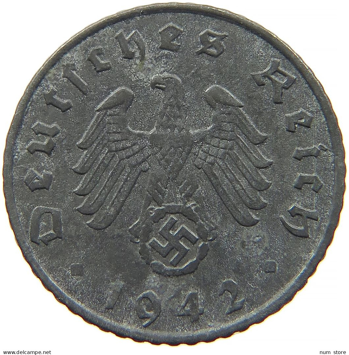 GERMANY 5 REICHSPFENNIG 1942 A #s091 0891 - 5 Reichspfennig