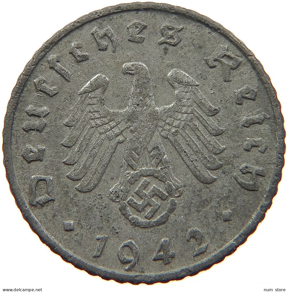 GERMANY 5 REICHSPFENNIG 1942 A #s091 0845 - 5 Reichspfennig