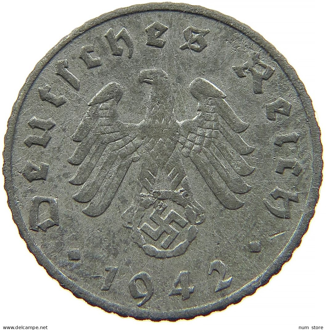 GERMANY 5 REICHSPFENNIG 1942 A #s091 0817 - 5 Reichspfennig