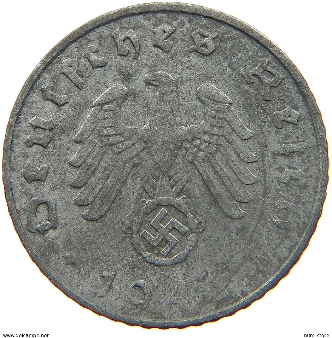 GERMANY 5 REICHSPFENNIG 1941 J WEAK STRUCK #s091 0915 - 5 Reichspfennig