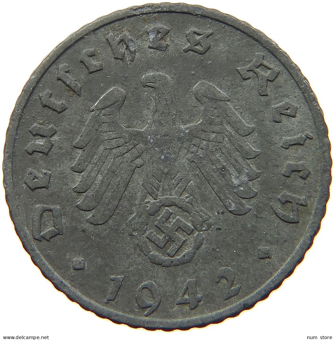 GERMANY 5 REICHSPFENNIG 1942 F #s091 0963 - 5 Reichspfennig