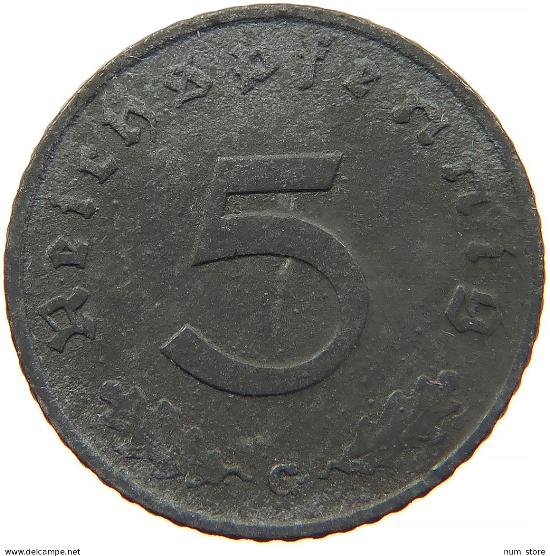 GERMANY 5 REICHSPFENNIG 1941 G #s091 0863 - 5 Reichspfennig