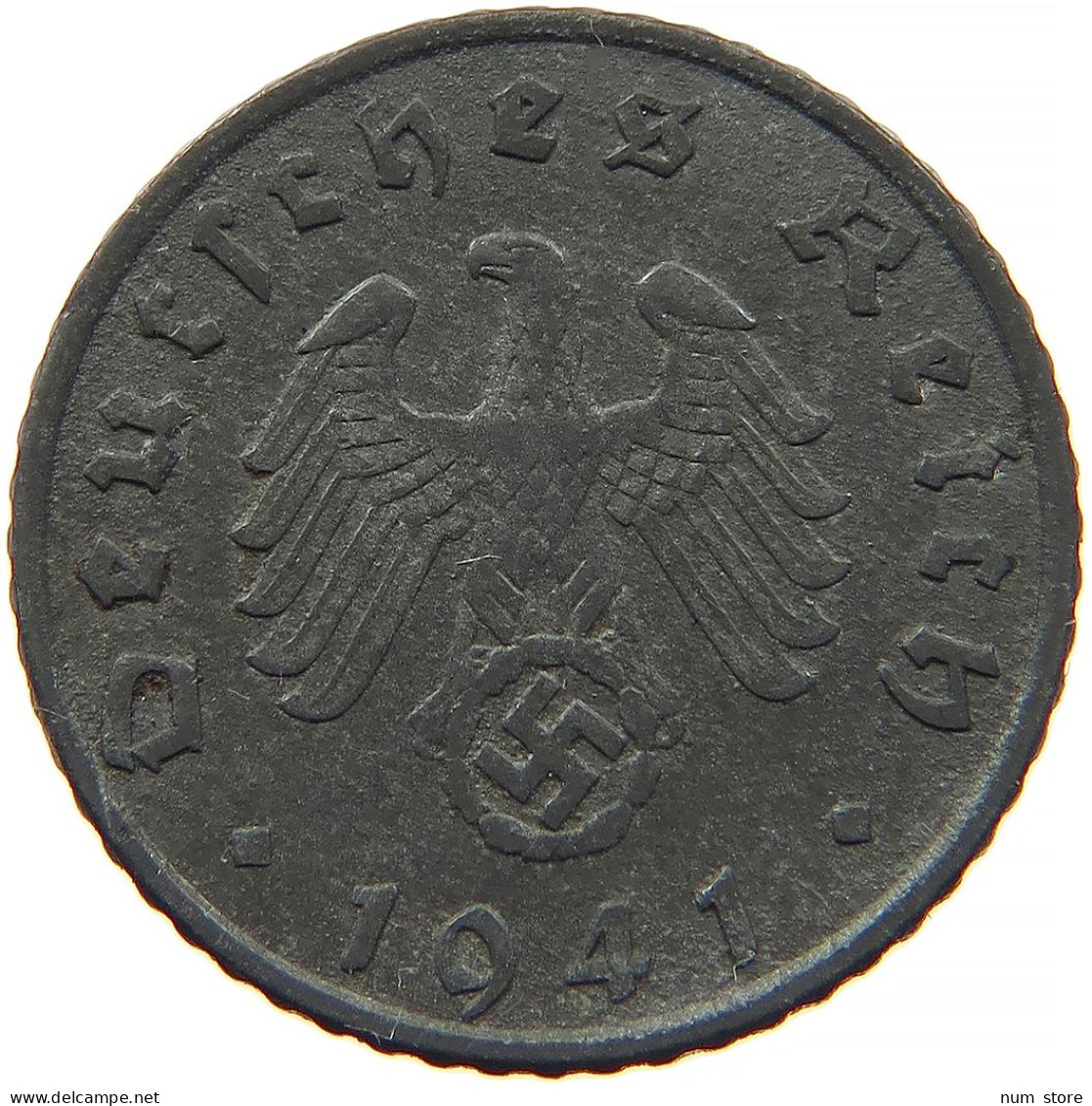 GERMANY 5 REICHSPFENNIG 1941 G #s091 0863 - 5 Reichspfennig