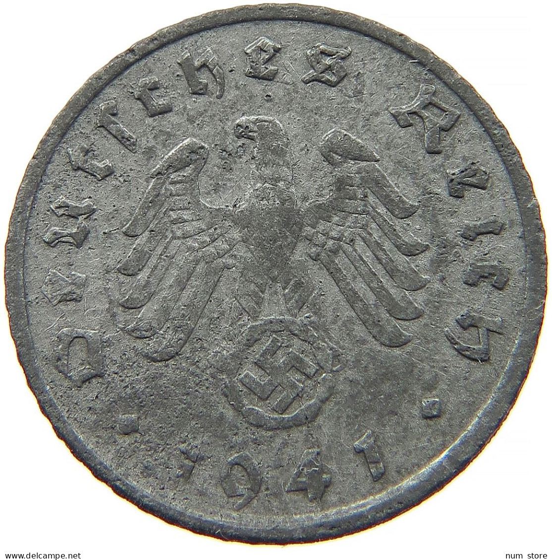 GERMANY 5 REICHSPFENNIG 1941 G #s091 0929 - 5 Reichspfennig