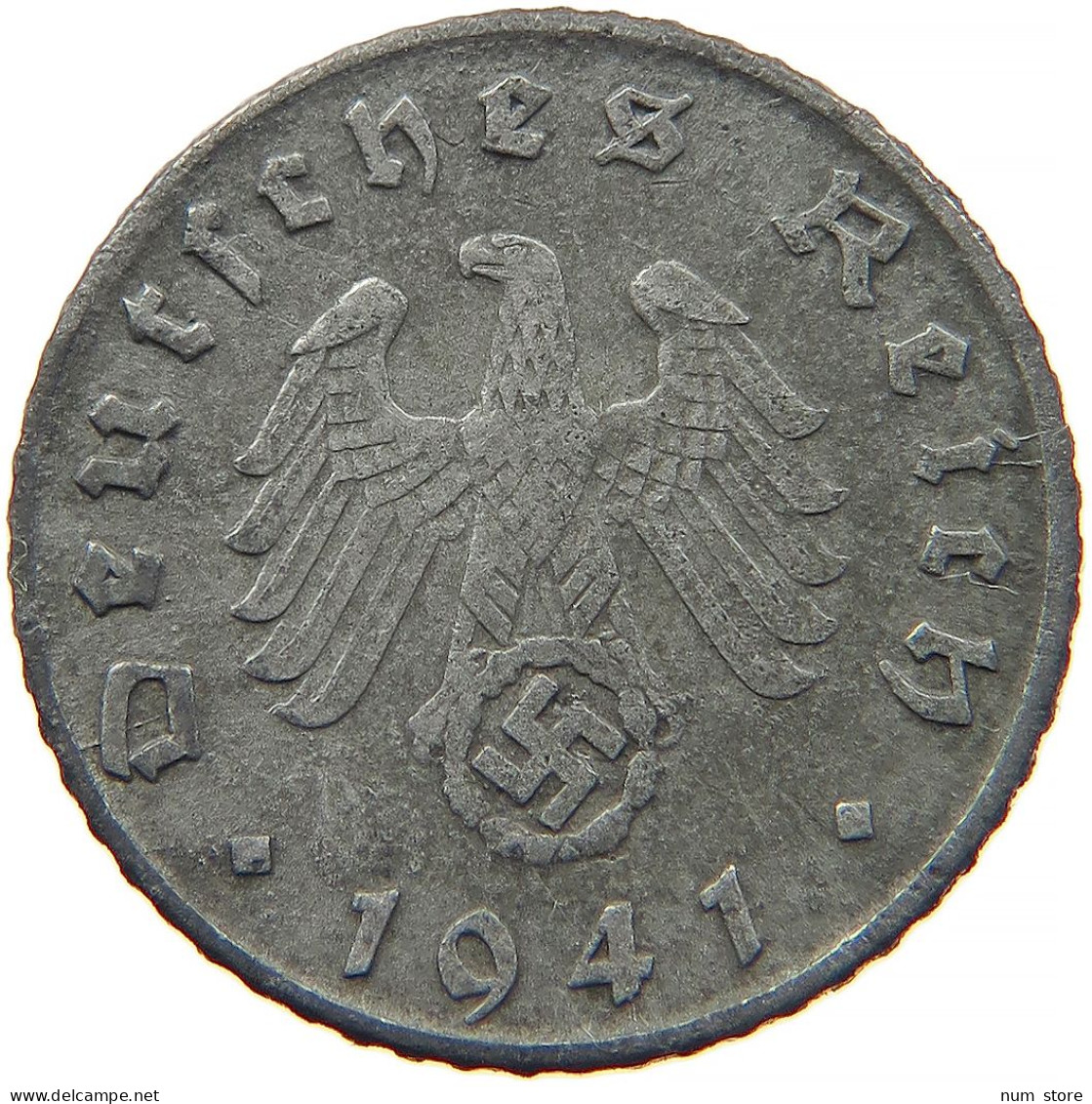 GERMANY 5 REICHSPFENNIG 1941 G #s091 0853 - 5 Reichspfennig