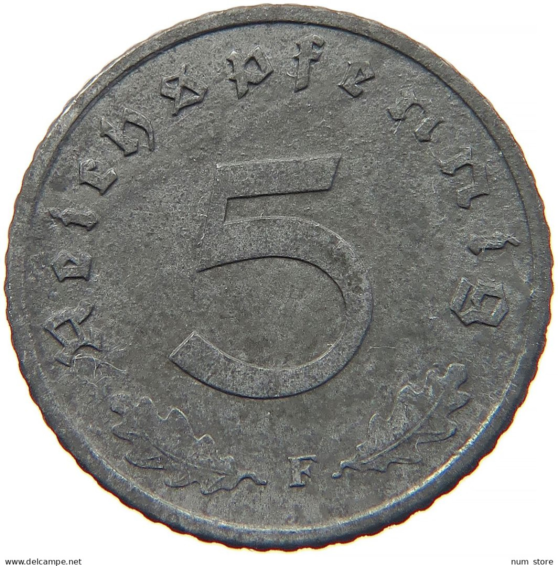 GERMANY 5 REICHSPFENNIG 1941 F #s091 0889 - 5 Reichspfennig