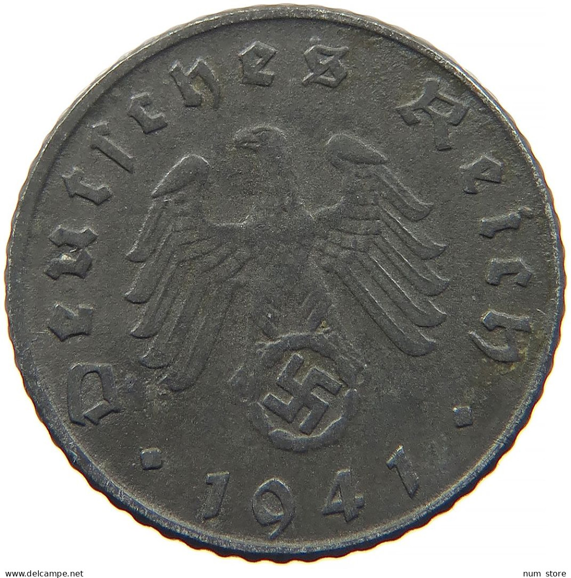 GERMANY 5 REICHSPFENNIG 1941 D #s091 0919 - 5 Reichspfennig