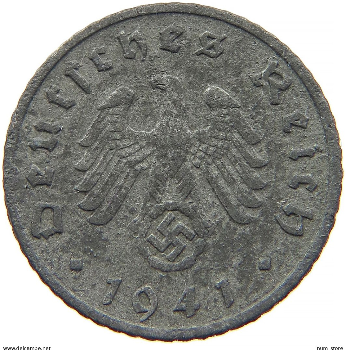 GERMANY 5 REICHSPFENNIG 1941 F #s091 0831 - 5 Reichspfennig