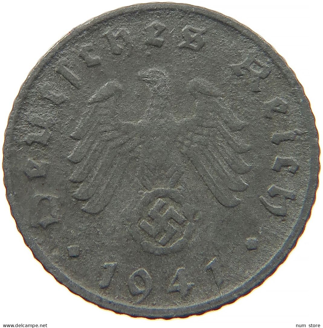 GERMANY 5 REICHSPFENNIG 1941 D #s091 0851 - 5 Reichspfennig