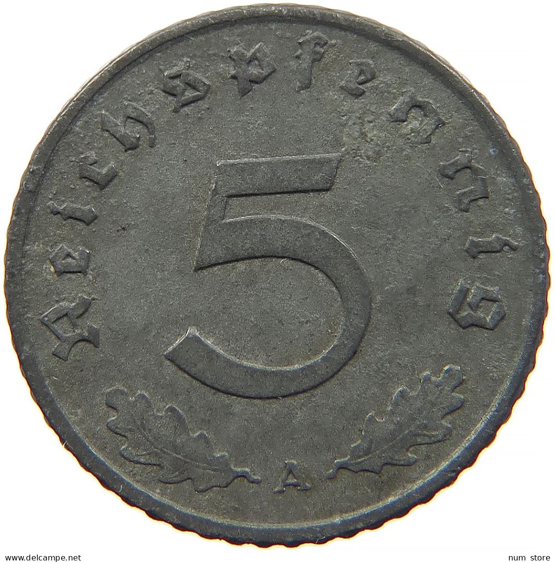 GERMANY 5 REICHSPFENNIG 1941 A #s091 0865 - 5 Reichspfennig