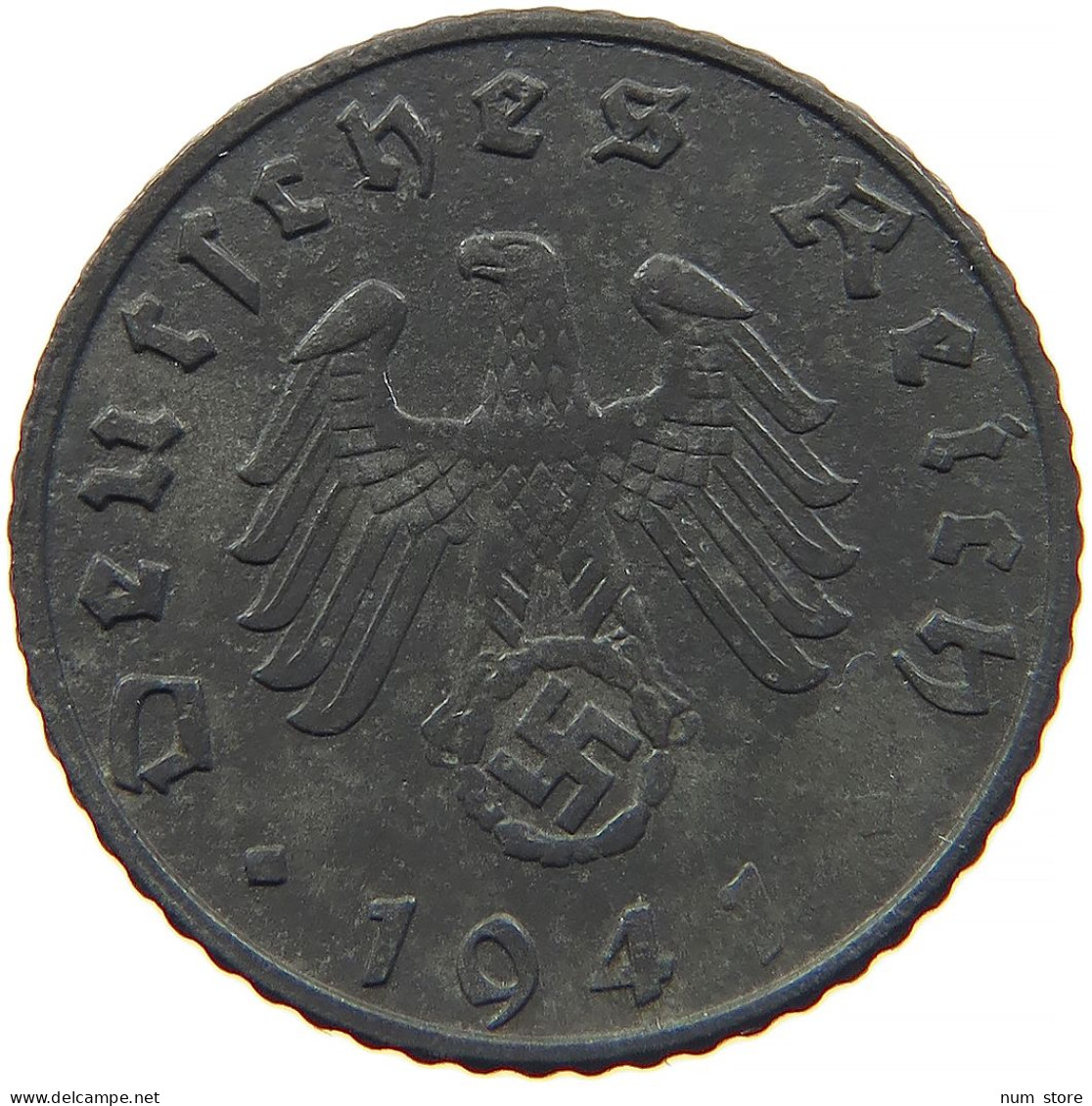 GERMANY 5 REICHSPFENNIG 1941 B #s091 0869 - 5 Reichspfennig