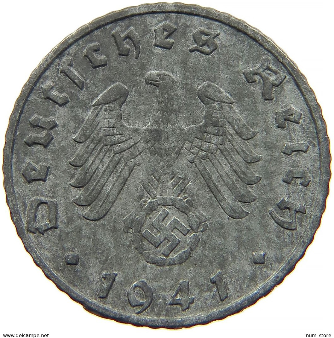 GERMANY 5 REICHSPFENNIG 1941 B #s091 0823 - 5 Reichspfennig