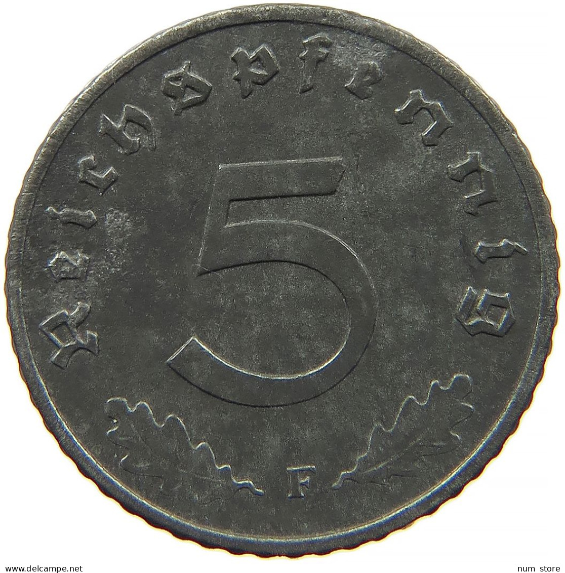 GERMANY 5 REICHSPFENNIG 1940 F #s091 0961 - 5 Reichspfennig