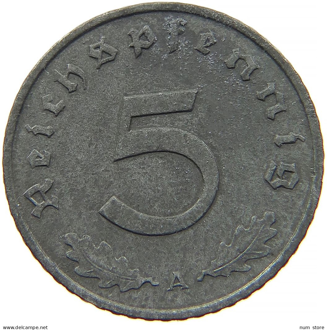 GERMANY 5 REICHSPFENNIG 1941 A #s091 0969 - 5 Reichspfennig