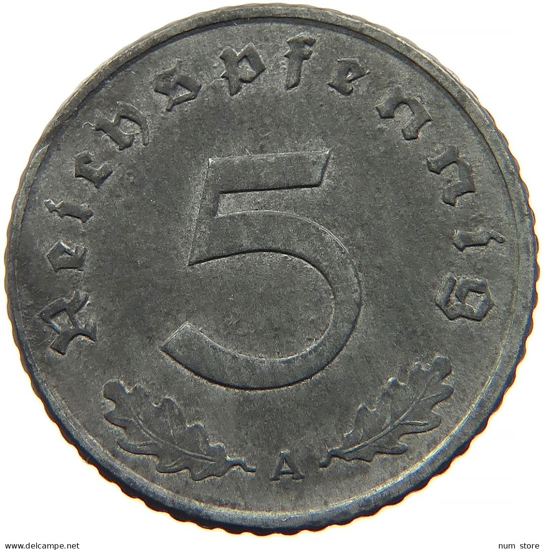 GERMANY 5 REICHSPFENNIG 1941 A #s091 0841 - 5 Reichspfennig