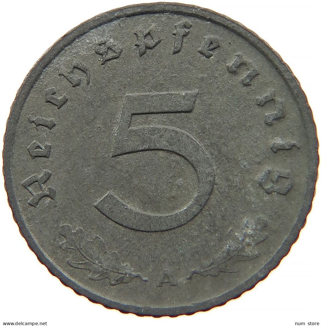 GERMANY 5 REICHSPFENNIG 1941 A #s091 0849 - 5 Reichspfennig