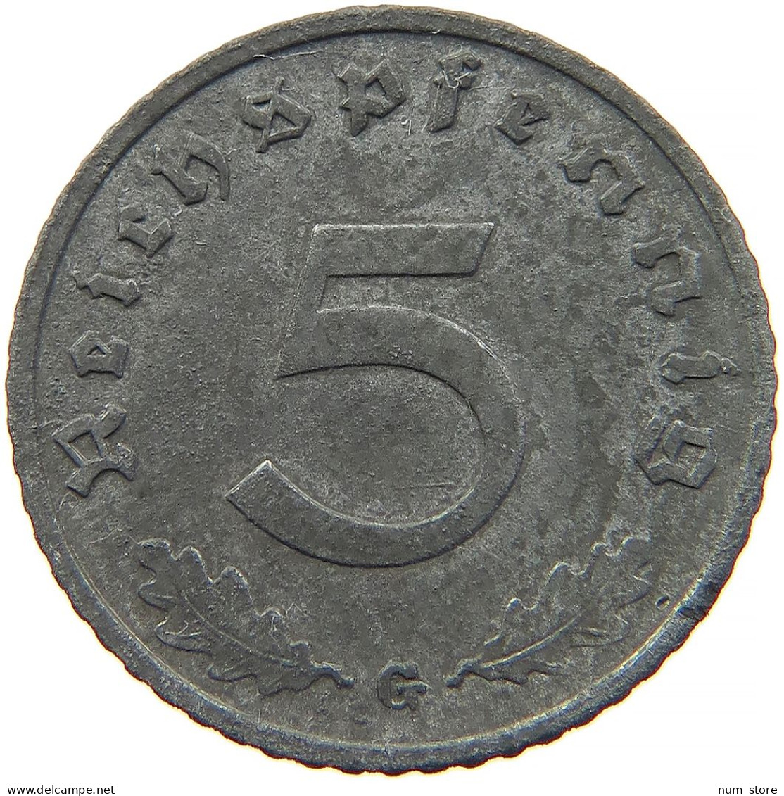 GERMANY 5 REICHSPFENNIG 1940 G #s091 0843 - 5 Reichspfennig