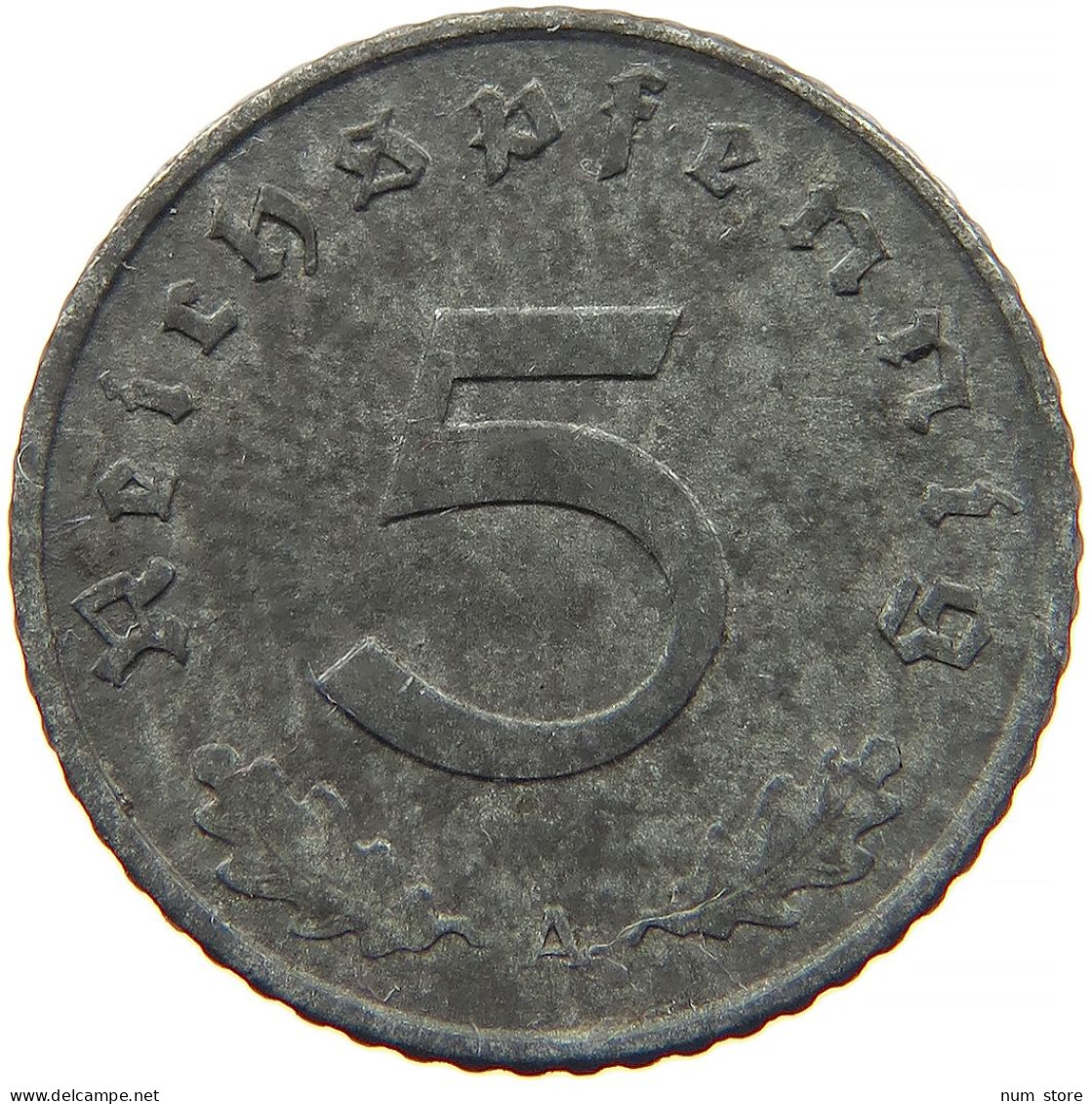 GERMANY 5 REICHSPFENNIG 1940 A #s091 0949 - 5 Reichspfennig