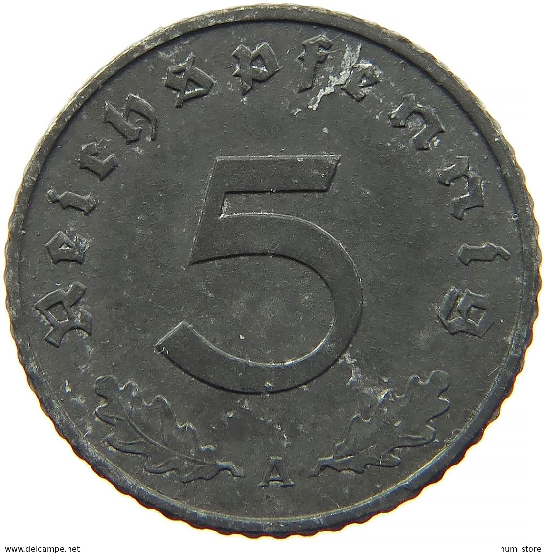 GERMANY 5 REICHSPFENNIG 1940 A #s091 0943 - 5 Reichspfennig