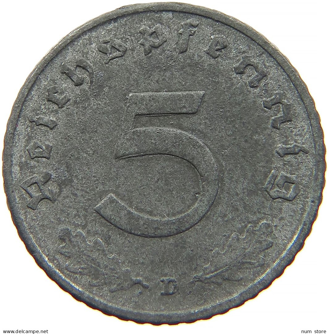 GERMANY 5 REICHSPFENNIG 1940 D #s091 0945 - 5 Reichspfennig