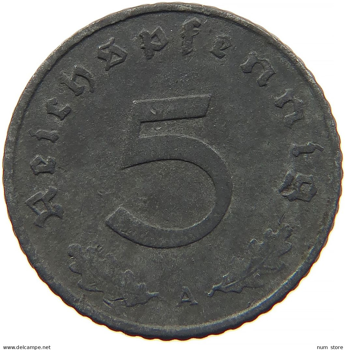 GERMANY 5 REICHSPFENNIG 1940 A #s091 0875 - 5 Reichspfennig