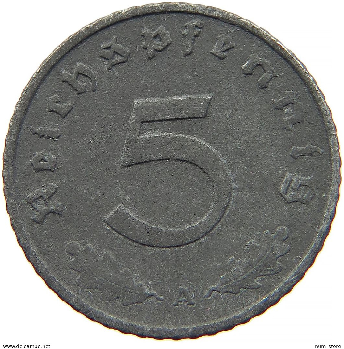 GERMANY 5 REICHSPFENNIG 1940 A #s091 0885 - 5 Reichspfennig