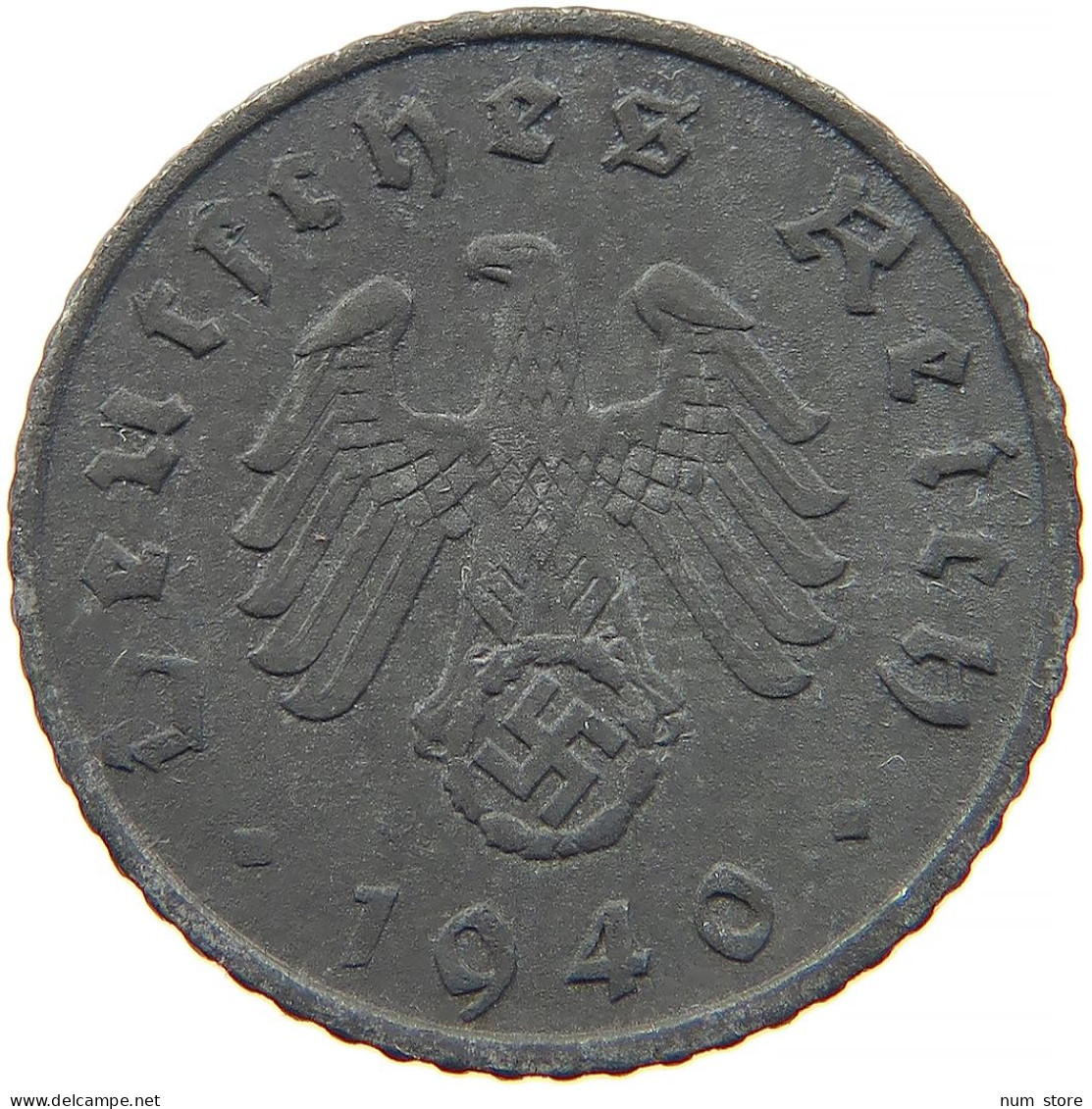 GERMANY 5 REICHSPFENNIG 1940 A #s091 0885 - 5 Reichspfennig