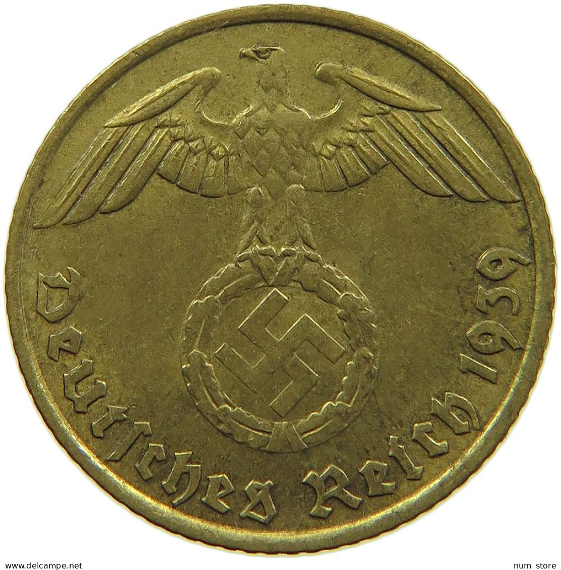 GERMANY 5 REICHSPFENNIG 1939 J #s091 0711 - 5 Reichspfennig